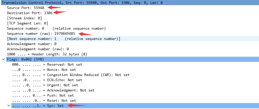 Acknowledgment number = seq+1