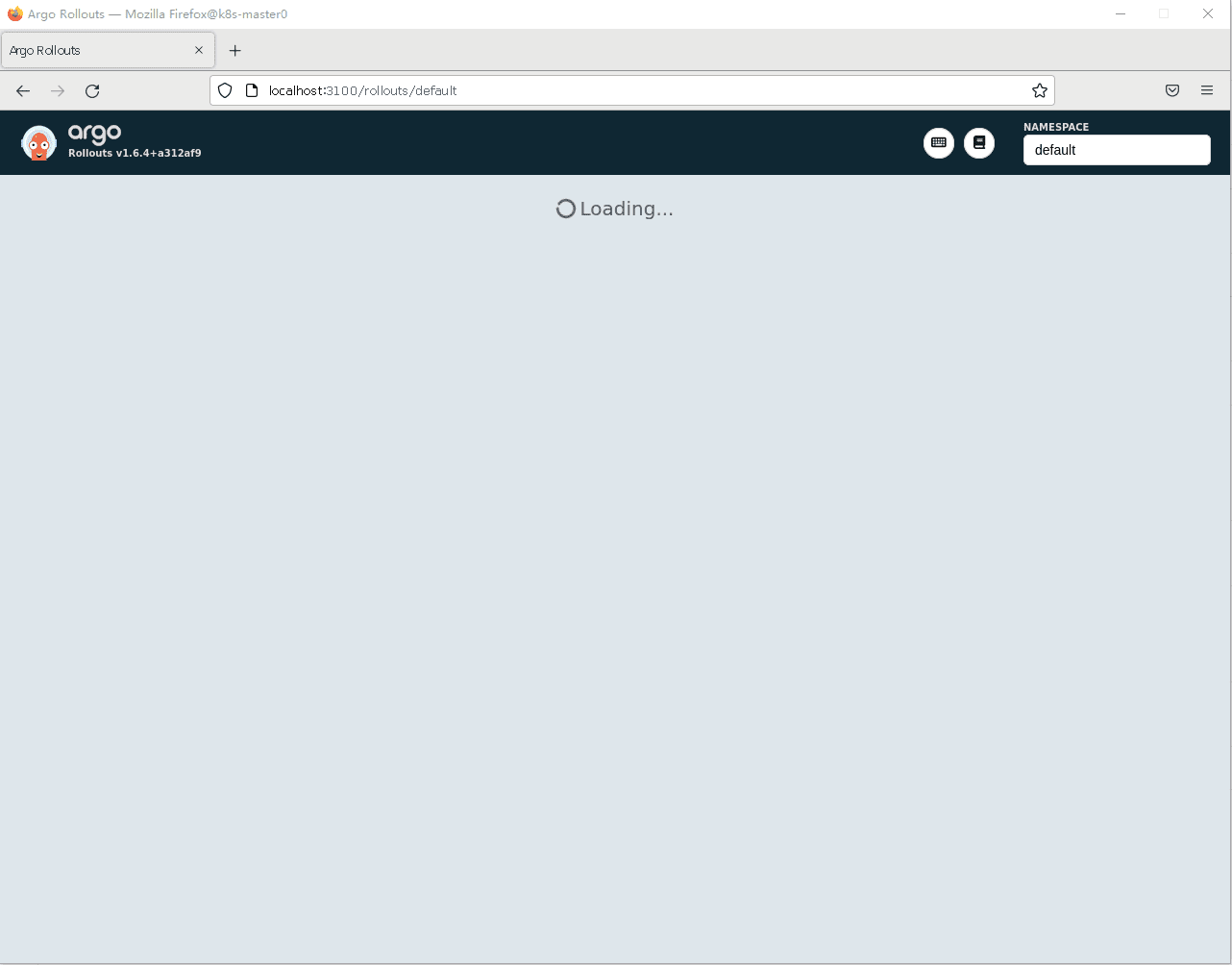 Argo Rollouts Dashboard