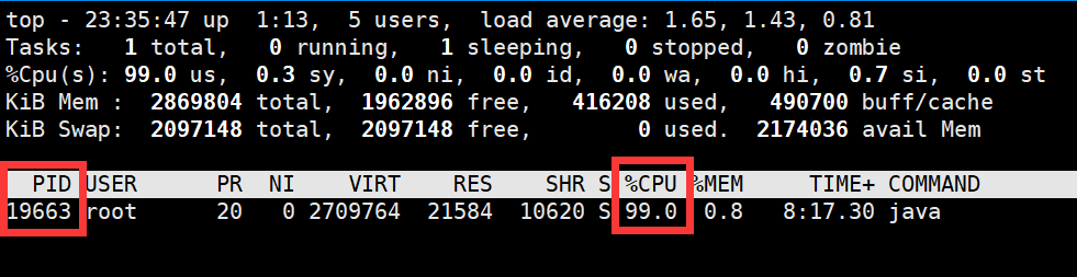 top 按线程查看 CPU